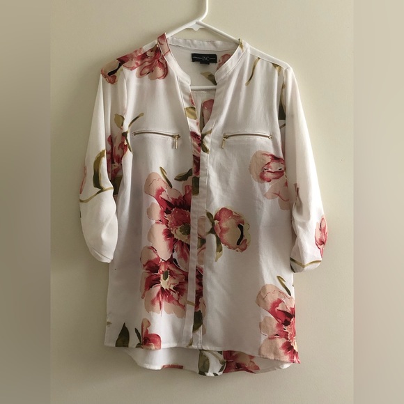 INC International Concepts Women’s Floral Top Blouse - Picture 1 of 5